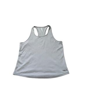 Unbranded Men's Grey and Blue T-shirt